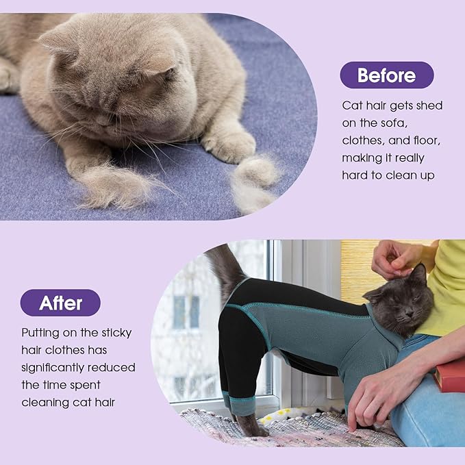 SUNFURA Hair Sticky Cat Clothes, Cat Sweater - Image 4