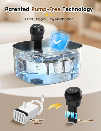 Dog Water Bowl Dispenser, 10L/2.64Gal/338 Oz Automatic Dog Water Fountain - Image 5