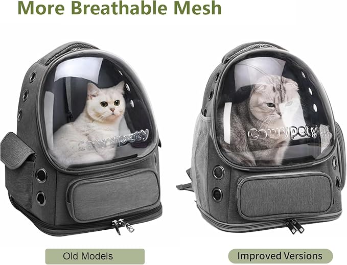 Cat Backpack Carrier, Breathable Cat Carrier Large Space Bubble Pet Backpack - Image 6
