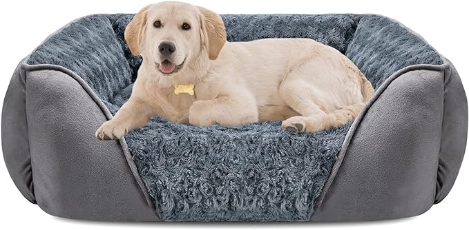 INVENHO Large Dog Bed for Large Medium Small Dogs, Rectangle Washable by INVENHO