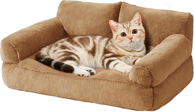 Cat Beds for Indoor Cats, Cat Couch Bed, Cute Cats Sofas for Pets, Small Dog by FURMORENE