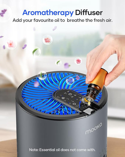 Air Purifiers for Bedroom Home, MOOKA HEPA Air Purifier for Home Pets - Image 5
