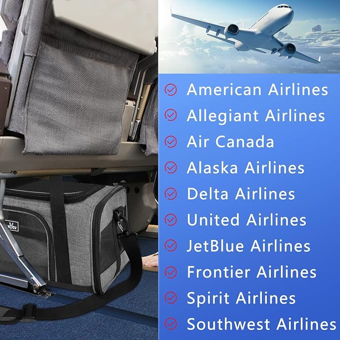TSA Approved Pet Carrier for Small Cats Dogs, Travel Bag - Image 5