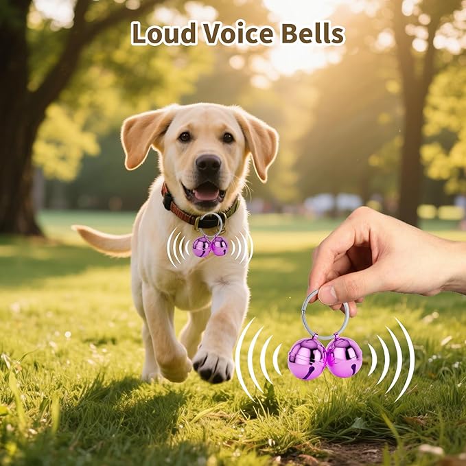 Dog Collar Bells, 2 Pack Extra Loud Dog & Cat Bells - Image 3