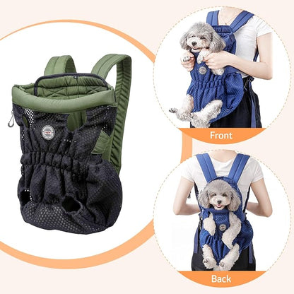 Dog Carrier Backpack, Pet Front Carrier Backpack Legs Out Dog Chest Carrier - Image 5