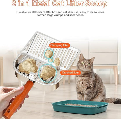 Stainless Steel Cat Litter Scoop - Image 5