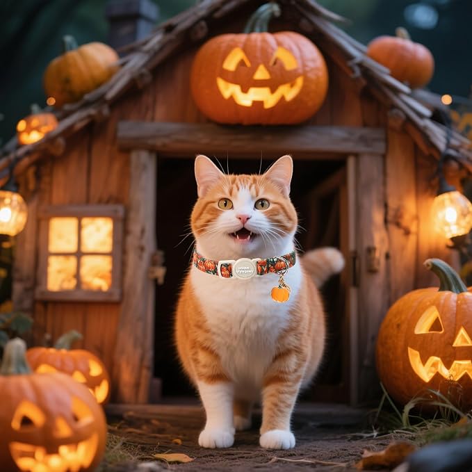 Unique style paws 2 Pack Autumn Halloween Kitten Collar Breakaway - Image 5