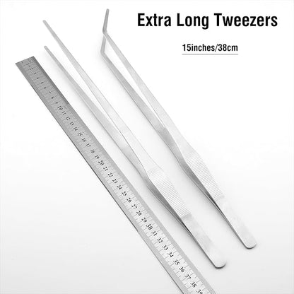 2Pcs 15 inch Extra Long Rustproof Tweezers - Image 6