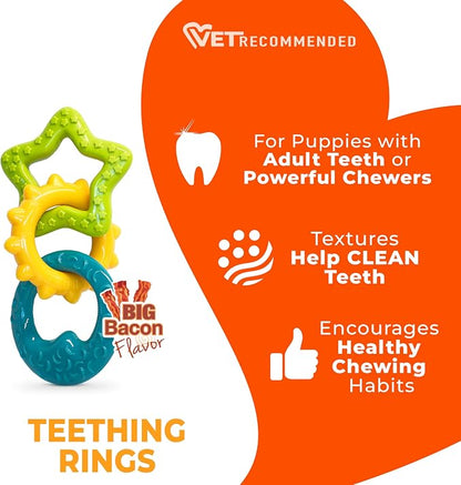 Nylabone Teething Rings Puppy Power Chew Toy - Image 4