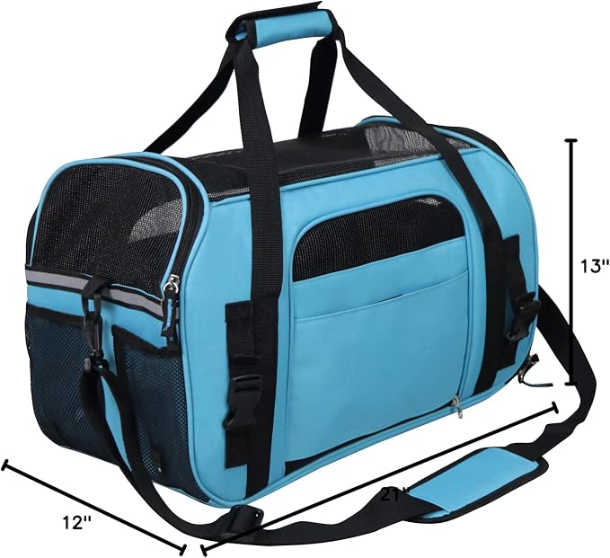 EliteField Soft Pet Carrier Soft Sided Dog Puppy Cat Carrier Travel Bag - Image 8