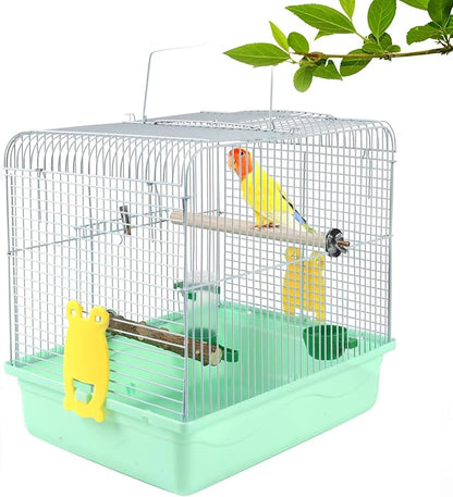 Portable Bird Cage for Small Birds by COKUUCO