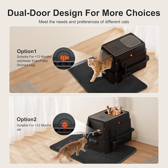 FURTIME Stainless Steel Litter Box - Image 4