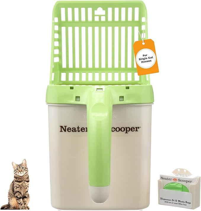 Neater Pet Brands Neater Scooper Standard Cat Litter Scoop, 15 Refill Bags – by NeaterPetBrands