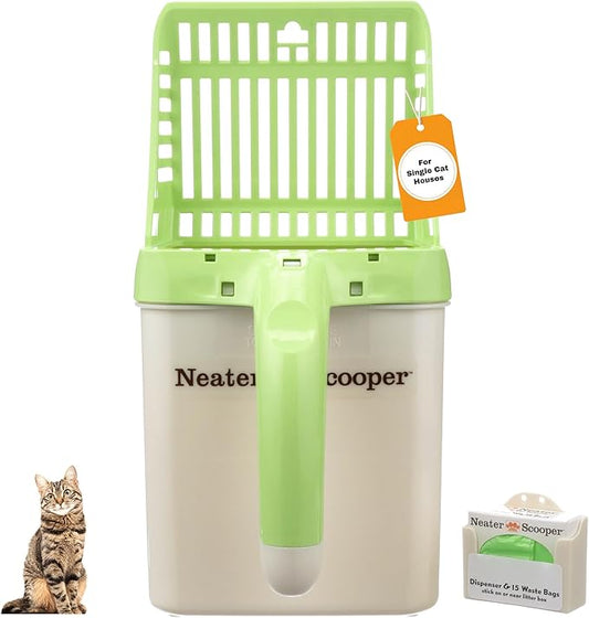 Neater Pet Brands Neater Scooper Standard Cat Litter Scoop, 15 Refill Bags – by NeaterPetBrands