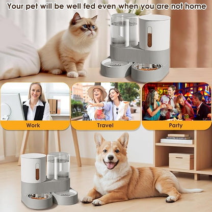 Automatic Gravity Cat Dog Feeder and Water Dispenser - Image 7