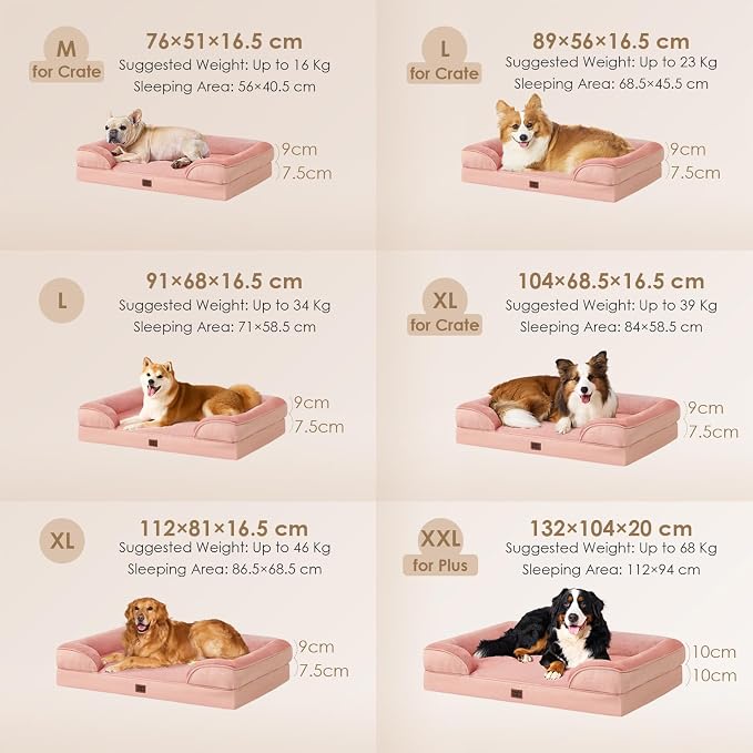 EHEYCIGA Orthopedic Dog Beds for Extra Large Dogs, Waterproof Memory Foam XL - Image 5