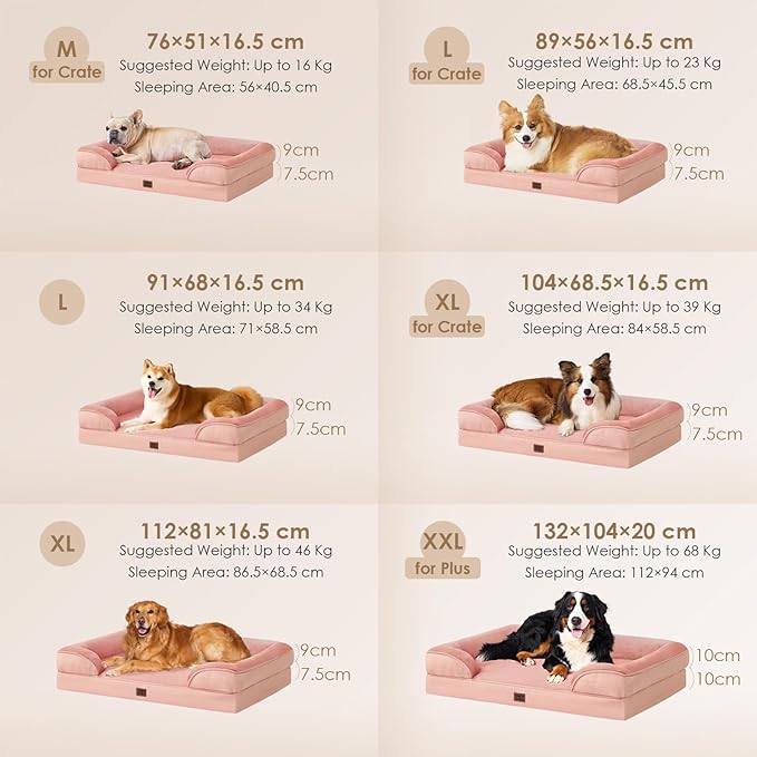 EHEYCIGA Orthopedic Dog Beds for Large Dogs, Waterproof Memory Foam Large Dog - Image 5