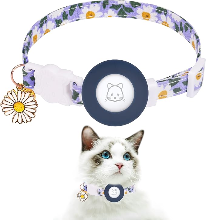 Airtag Cat Collar, JXFUKAL Kitten Collar Breakaway by JXFUKAL