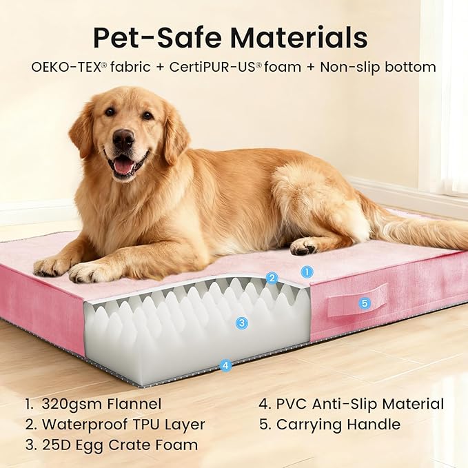 OhGeni Orthopedic Waterproof Dog Bed - Image 9