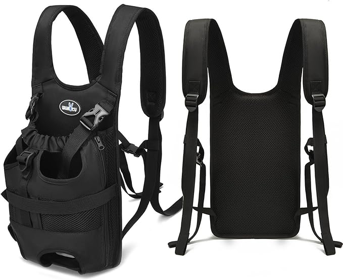 Dog Front Carrier Backpacks for Small Dogs, Legs Out Pet Carrier Sling Backpack by Petshome
