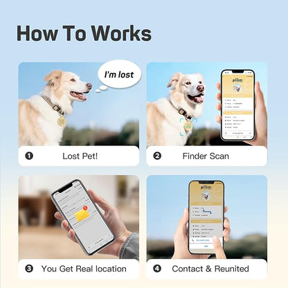 Plike Smart Pet Tracker​ for Apple Find My, Dog Tracker Tag - Image 9