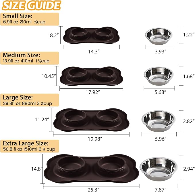 Hubulk Pet Dog Bowls 2 Stainless Steel Dog Bowl - Image 4