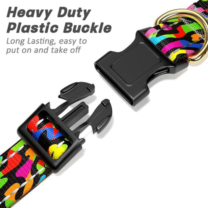 Reflective Dog Collar for Small Dogs, Cute Boho Adjustable Heavy-Duty Nylon - Image 4