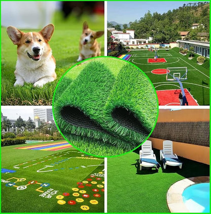 Artificial Grass，3 Rolls 12.8 x 40x1in, Rug Realistic Indoor Outdoor Rug - Image 4