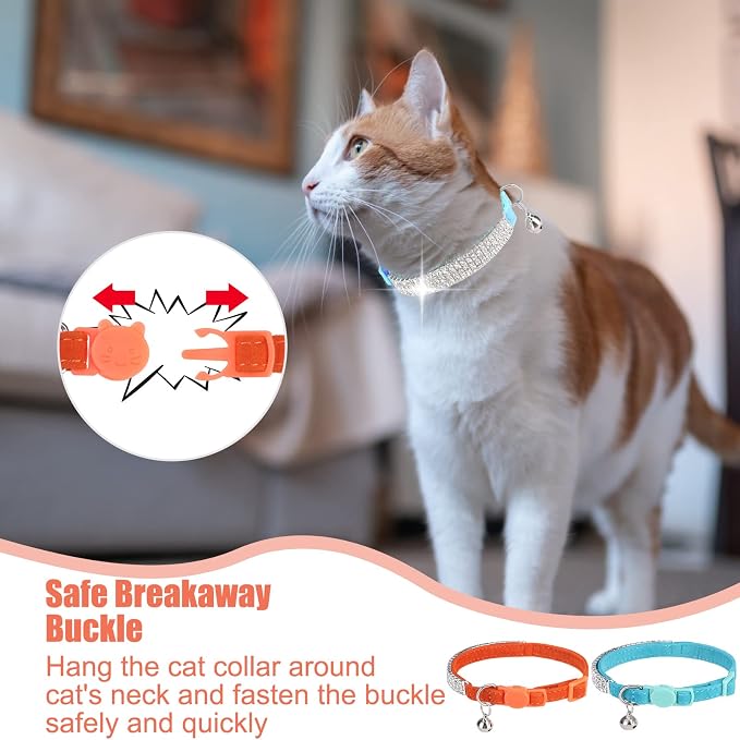 EXPAWLORER Soft Velvet Safe Cat Collars - Image 6