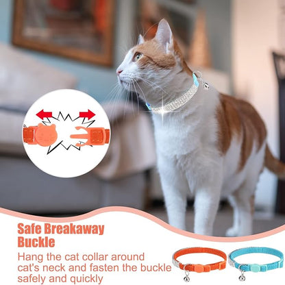 EXPAWLORER Soft Velvet Safe Cat Collars - Image 6