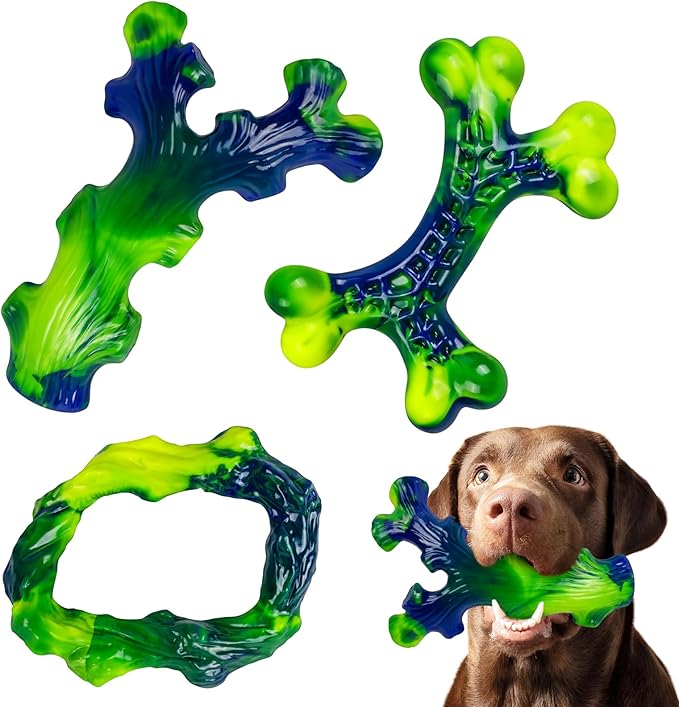 3-Pack Indestructible Nylon Dog Chew Toys by Frienhund