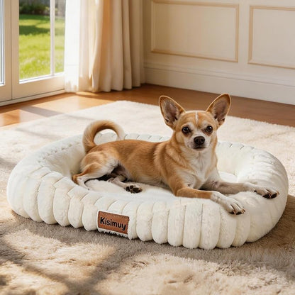Dog Bed for Small & Medium Dogs – Calming Furry Puppy Bed by Unknown