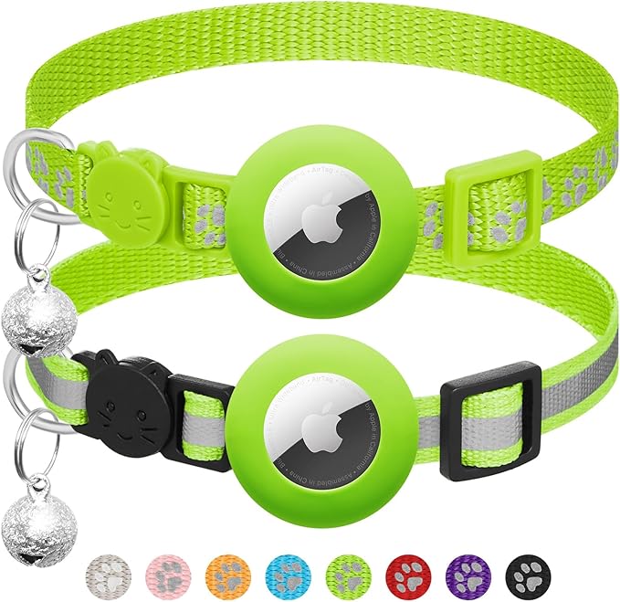 2 Pack Airtag Cat Collar Breakaway by LAFAYIspecializesinpetcollars