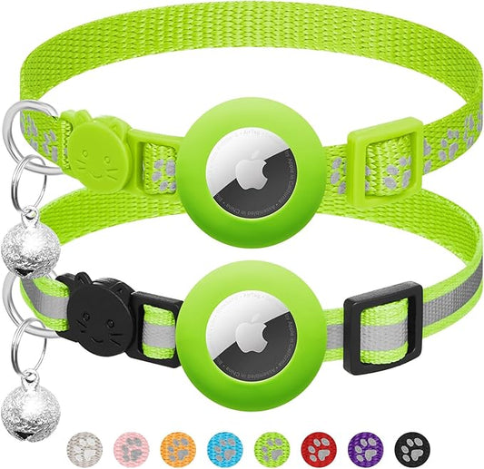 2 Pack Airtag Cat Collar Breakaway by LAFAYIspecializesinpetcollars