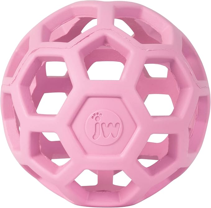 JW Pet HOL-ee Roller™, Dog Toy Puzzle Ball, Natural Rubber by JWPet