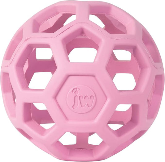 JW Pet HOL-ee Roller™, Dog Toy Puzzle Ball, Natural Rubber by JWPet