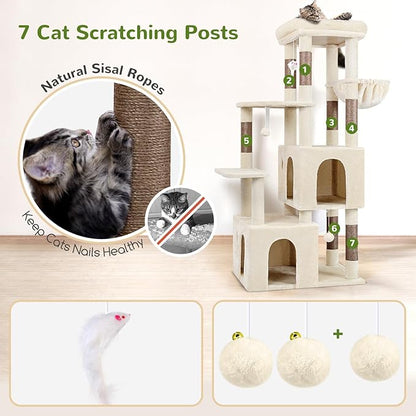 Globlazer Cat Tower for Indoor Cats, Heavy Duty Cat Trees for Large Cats Adult - Image 5