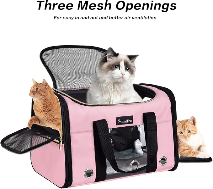 Petmolico Cat Carrier Soft-Sided Pet Bag - Image 3