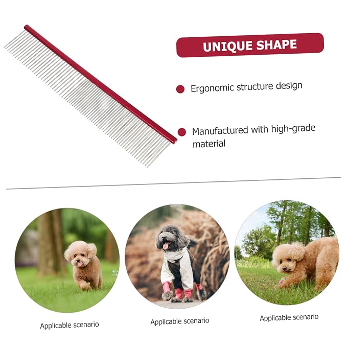 POPETPOP Portable Pet Comb for Dogs and Cats Wear-resistant Multi-function - Image 7