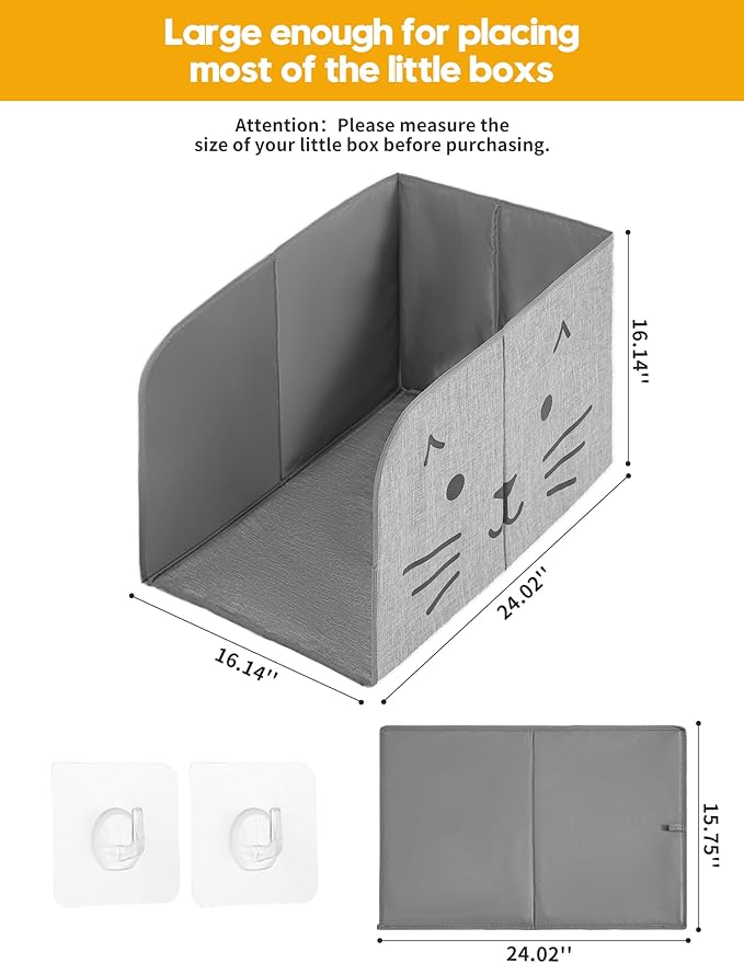Waterproof Cat Litter Box Enclosure Splash Guard - Image 3