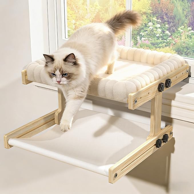 Cat Perch for Window XiaZ Cats Hammock Indoor Cat Bed for Window Adjustable - Image 2