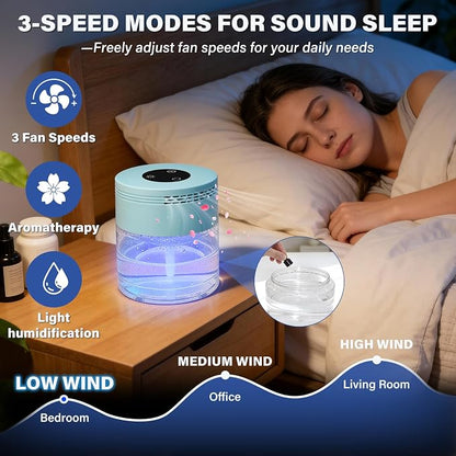 Water Air Purifiers for Home, Water Based Air Purifier Fits Essential Oil - Image 5