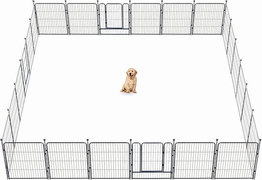Dog Playpen, 32/40/45 Inch Height in Heavy Duty, Folding Indoor Outdoor by BestForYourPets