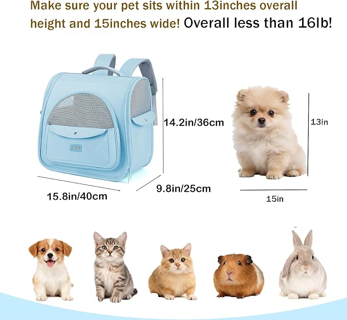 Cat Carrier Backpack, Large Space Animal Carrier Backpacks - Image 2