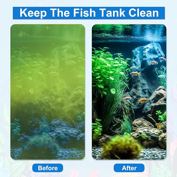 Fish Tank Cleaner, Aquarium Cleaning Tools Set of 3 Pieces, Include Algae - Image 6