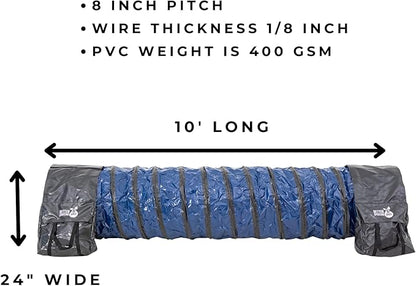 Better Sporting Dogs 10 Foot Heavy Duty PVC Tunnel - Image 2