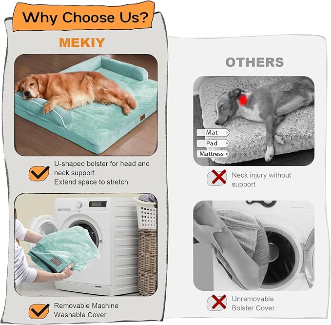 Large Dog Bed Orthopedic Washable, Orthopedic Dogs Bed - Image 3