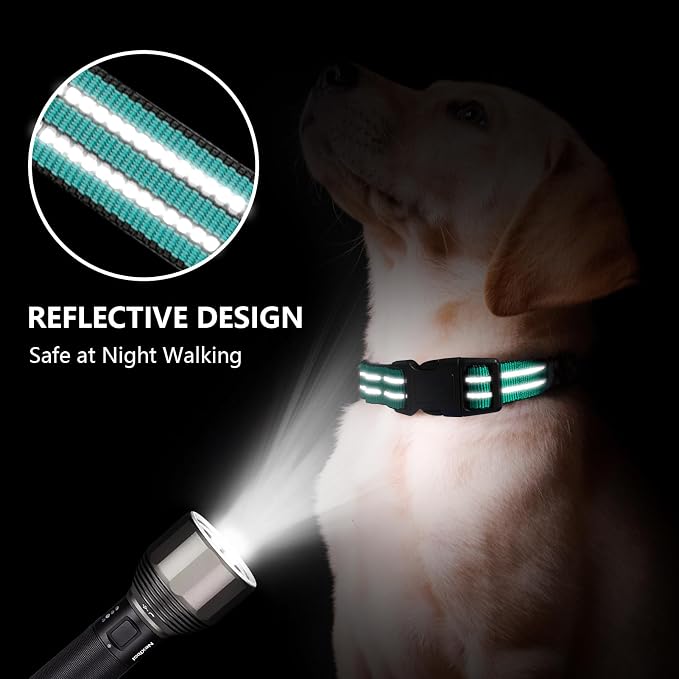 Hikiko Martingale Dog Collars Reflective Nylon Dog Collar - Image 2