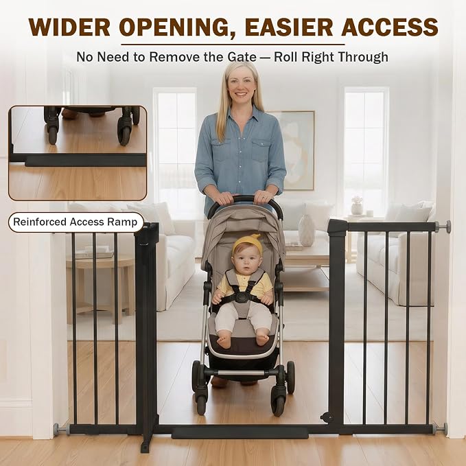 Mumeasy 29.7–51 Inch Extra Wide Baby Gate - Image 4