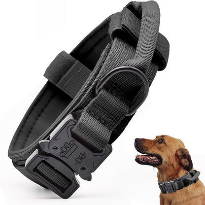 Tactical Dog Collar, Adjustable Military Training Nylon Dog Collar by CADONO